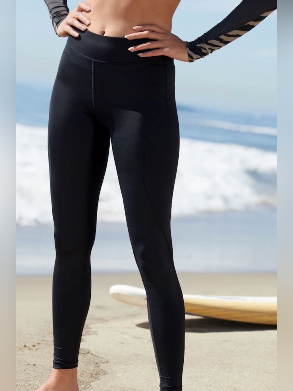 Lole Cayo Swimming Leggings. Women’s Small. Black. New without tag. Rashguard.